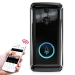 Video deurbel met camera en wifi - Draadloos op accu met 1080P Inclusief draadloze gong (t-ring geluid) en 32GB SD-kaart