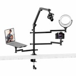 VIJIM LS24 Microfoonarm met tafelklem en kabelgeleiding