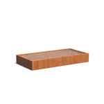 Cortenstaal vijverbak 600x100x60cm.