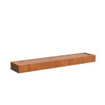 Cortenstaal vijverbak 500x100x60cm.