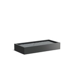 Aluminium vijverbak 150x80x40cm.