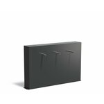 Vijvermuur aluminium vrijstaand 120x25x100cm.