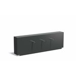 Vijvermuur aluminium vast 100x25x60cm.