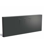 Vijvermuur aluminium vrijstaand 200x25x120cm.