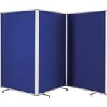 Magnetoplan Evolution Plus 1151103 Presentatiebord (b x h) 1200 mm x 1500 mm Vilt Koningsblauw, Wit Tweezijdig te gebruiken, Incl. rollen, Prikbord