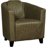 Leren fauteuil glamour 324 bruin, bruin leer, bruine stoel