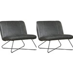 Vintage fluwelen fauteuil Sofia - Groen - 58 x 70 x 72 cm - Lifa Living