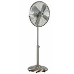 Cresta Care CFP410S RVS vloerventilator 45 cm diameter 3 snelheden 55 Watt