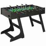 Cougar Defender Voetbaltafel in Zwart met Bekerhouder Tafelvoetbal tafel incl. 4 ballen & scoreteller