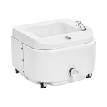 Elektrische pedicurestoel - met verlicht voetenbad en massagefuncties - 105 W - 150 kg - zwart