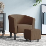 HOMCOM 2-delige fauteuilset, luxe relaxfauteuil met voetenbank, verstelbare hoogte en rugleuning, stevig en comfortabel, zwart | Aosom.nl