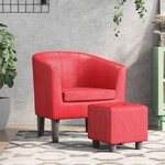 HOMCOM Relaxstoel met ottoman, verstelbare rugleuning, 77 cm x 89 cm x 110 cm, zwart | Aosom.nl