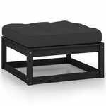 Fauteuil met Voetenbank Gestoffeerde Fluwelen Fauteuil en Voetenbank Set met Open Gebogen Rugleuning en Zachte Spons Beklede Zitting