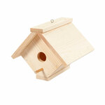 Clayre & Eef Grijze Decoratie vogelhuis 30*19*25 cm 6Y4579