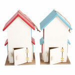 Poster tekst 'home sweet home' en vogelhuis