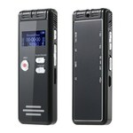 16GB Portable Noise Reduction Voice Recorder with Playback 1536KBPS HD Recording MP3 Player