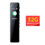 32GB Portable Noise Reduction Voice Recorder with Playback 1536KBPS HD Recording MP3 Player