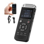 VEVOR Digitale Voice Recorder 128GB Opnameapparaat met Afspelen