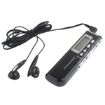 4GB digitale voice recorder Dictaphone MP3-speler ondersteuning telefoon opname VOX-functie (zwart)