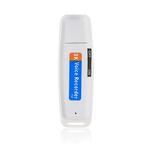 SK001 professionele oplaadbare U-schijf draagbare USB digitale audio voice recorder pen ondersteuning TF-kaart tot 32GB Dictaphone Flash Drive (zwart)