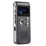 SK-012 16GB USB Dictafoon Digitale Audio Voice Recorder met WAV MP3-speler Var Functie (Zwart)