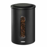 Xavax koffieblik voor 1,3 kg bonen of 1,5 kg poeder luchtdicht aromadicht zw