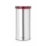 Brabantia voorraadbus voor 18 koffiepads matt steel fingerprint proof / grey