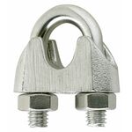 Staaldraadklem 05mm RVS 1 st. op vouwkaart