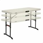 MaxxGarden Vouwtafel - Opvouwbare Kampeer Tafel - Tuin - Camping - Binnen - Weersbestendig - 180 x 74 x 74cm- Wit