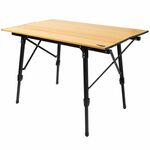 Goliving Inklapbare Tafel - Klaptafel - Campingtafel - Vouwtafel Buiten - 122 x 60 x 74 cm - Zwart