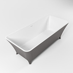 LUNDY vrijstaand bad 170x75cm kleur Clay / talc