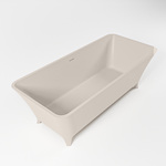 Continental Carlton Slipper Vrijstaand Bad op Pootjes (155x73x77 cm) 200L Acryl Wit