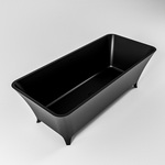 LUNDY vrijstaand bad 170x75cm kleur Dark grey / talc