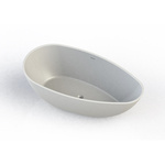 Salenzi Vrijstaand Ligbad Unica 170x86x54 cm Solid Cast Mat Zwart