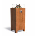 Cocoon vuurtafel vierkant zwart