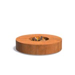 Deksel Cocoon vuurtafel vierkant zwart