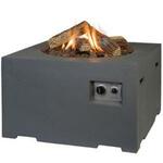 Easy Fires vuurtafel Cube vierkant zwart