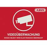 ABUS AU1323 Waarschuwingssticker Alarmsysteem Taal Duits (b x h) 74 mm x 52.5 mm