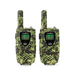Walkie talkie Set | 2 Handsets | Tot 6 km | Koptelefoonoutput | 2 Headsets | Zwart