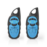 Nedis Walkie talkie Set | 2 Handsets | Tot 3 km | Blauw / Zwart | 1 stuks - WLTK0300BU WLTK0300BU