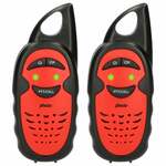 Alecto FR-05RD - Set van twee walkie talkies voor kinderen - 3 km bereik, zwart/rood
