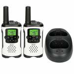 Alecto FR-175BW - Set van twee walkie talkies, tot 7 kilometer bereik, blauw/zwart