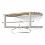 Spinder Design Spinder Design wandkapstok Marco - silky taupe/eikenhout