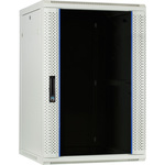 DSI 12U witte wandkast (kantelbaar) met glazen deur - DS6612W-DOUBLE server rack 600 x 600 x 635mm