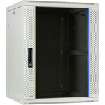 DSI 6U witte wandkast (kantelbaar) met glazen deur - DS6606W-DOUBLE server rack 600 x 600 x 368mm
