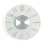 NeXtime ne-2269zi wandklok dia. 85 cm, aluminium, zilver, hands