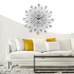 NeXtime ne-2269zi wandklok dia. 85 cm, aluminium, zilver, hands