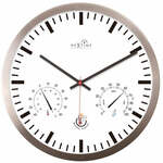 NeXtime ne-3998ar wandklok dia. 19 cm, geborsteld aluminium, &apos;station&apos;