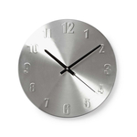 NeXtime ne-3998st wandklok dia. 19 cm, geborsteld aluminium, &apos;station&apos;