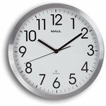 NeXtime ne-3999ar wandklok dia. 35 cm, geborsteld aluminium, 'station'